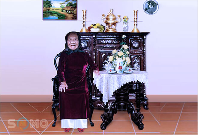 mơ thấy ảnh bà cụ